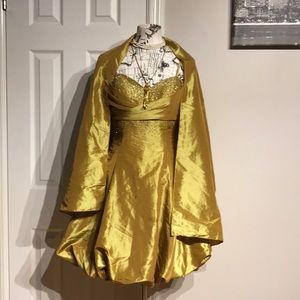 Coquette Colorful Vintage Y2k Iridescent Puffy Bead Fit Flare Evening holograph